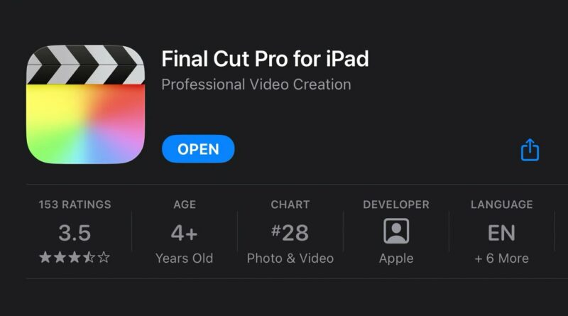 Die Apple-Revolution: Final Cut Pro für iPad erhält neue Tastenkombinationen